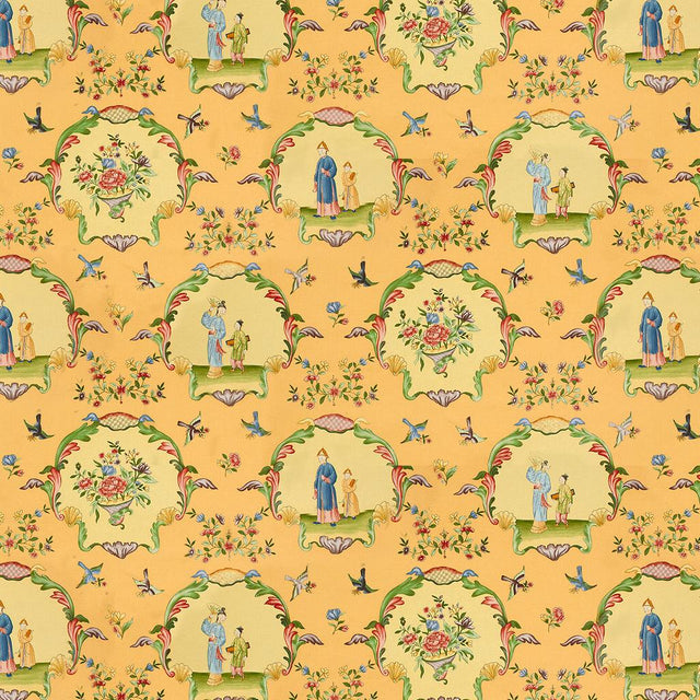 Brunschwig & Fils ECOLE CHINOISE JAUNE Fabric