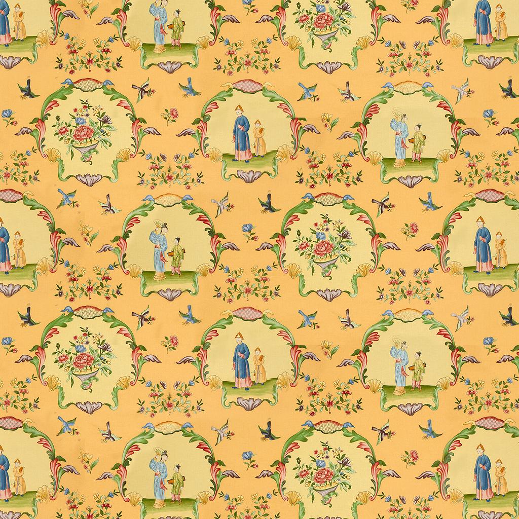 Brunschwig & Fils ECOLE CHINOISE JAUNE Fabric