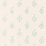 Schumacher Kerala Paisley Water Blue Wallpaper