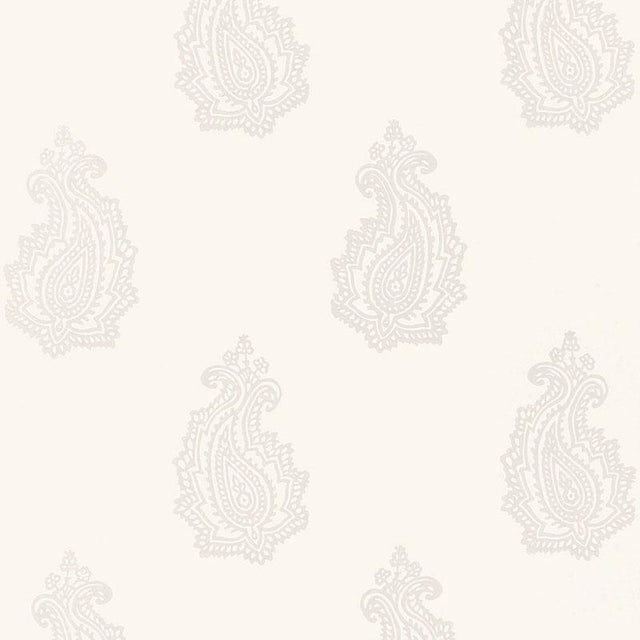 Schumacher Madras Paisley Oyster Wallpaper