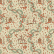 Brunschwig & Fils PONDICHERY TURQUOISE Fabric