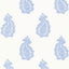 Schumacher Madras Paisley Delft Wallpaper