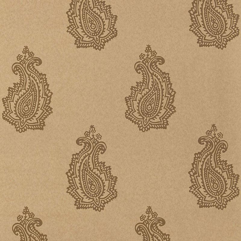 Schumacher Madras Paisley Tabac Wallpaper
