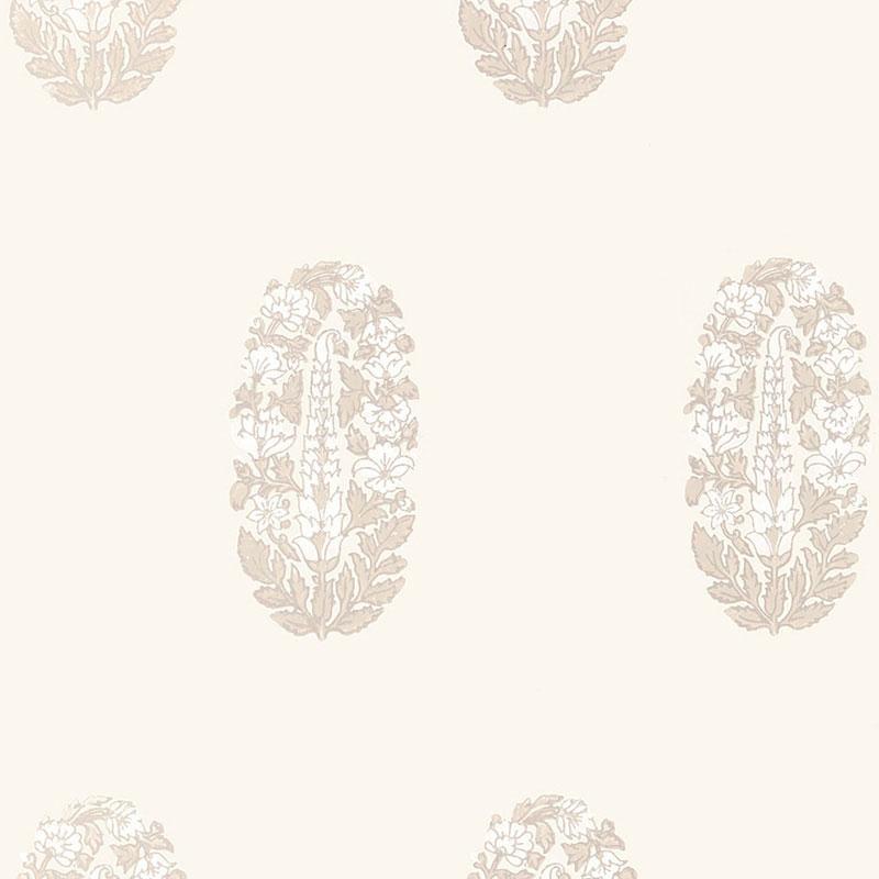 Schumacher Askandra Flower Oyster Wallpaper