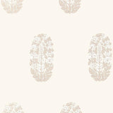 Schumacher Askandra Flower Oyster Wallpaper