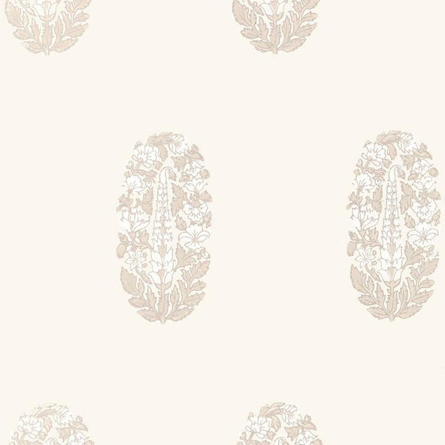 Schumacher Askandra Flower Oyster Wallpaper