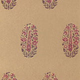 Schumacher Askandra Flower Aubergine & Cerise Wallpaper