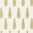 Schumacher Katara Paisley Straw Wallpaper