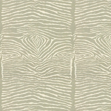 Brunschwig & Fils LE ZEBRE LINEN PRINT PEWTER Fabric