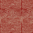 Brunschwig & Fils LE ZEBRE LINEN PRINT RED Fabric