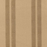 Schumacher Greek Key Stripe Tabac Wallpaper