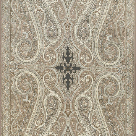Schumacher Pasha Paisley Stone Fabric