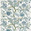Schumacher Sinhala Linen Print Sky Fabric