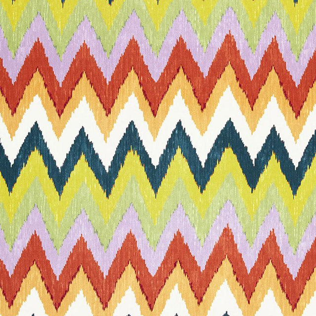 Schumacher Adras Ikat Print Caravan Fabric