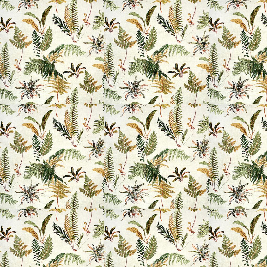 Brunschwig & Fils LES FOUGERES IVORY Fabric