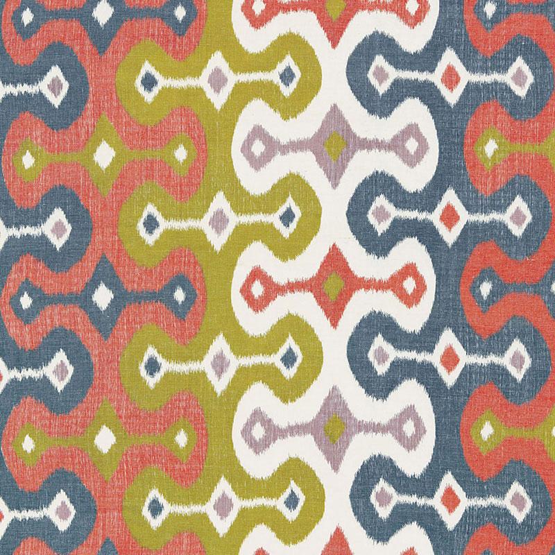 Schumacher Darya Ikat Caravan Fabric
