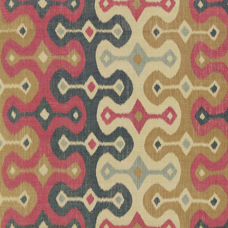 Schumacher Darya Ikat Spice Fabric