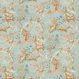 Brunschwig & Fils CHINESE LANDSCAPE COTTON PRINT SKY BLUE Fabric