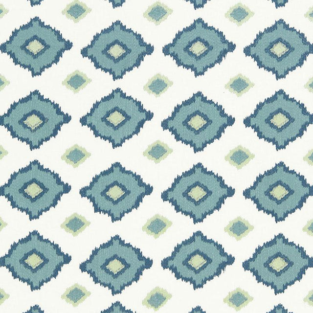 Schumacher Sikar Embroidery Sky Fabric