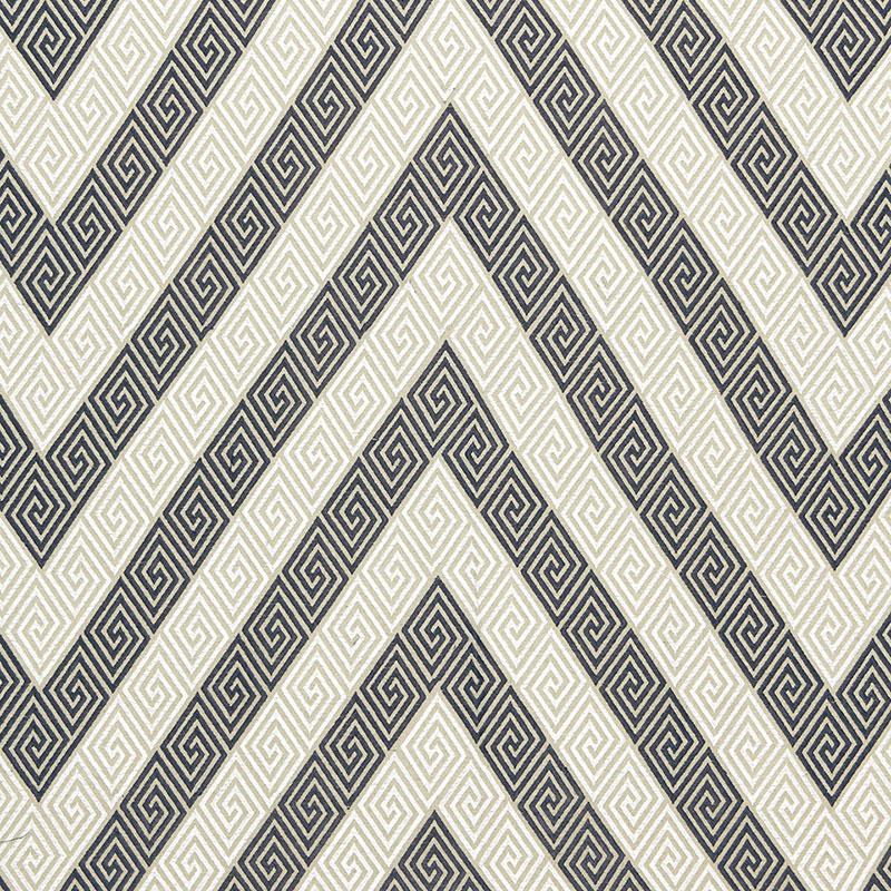 Schumacher Nebaha Embroidery Charcoal Fabric