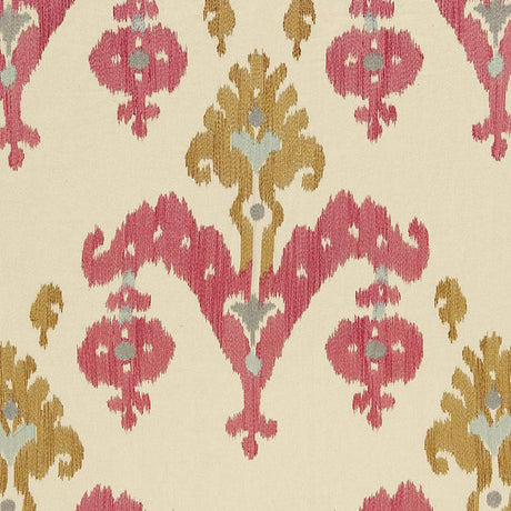 Schumacher Raja Embroidery Caravan Fabric