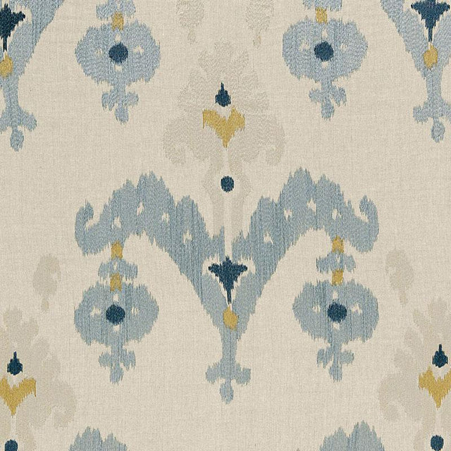 Schumacher Raja Embroidery Stone Fabric