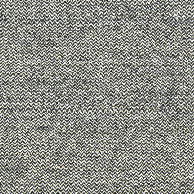 Schumacher Alhambra Weave Charcoal / Ivory Fabric