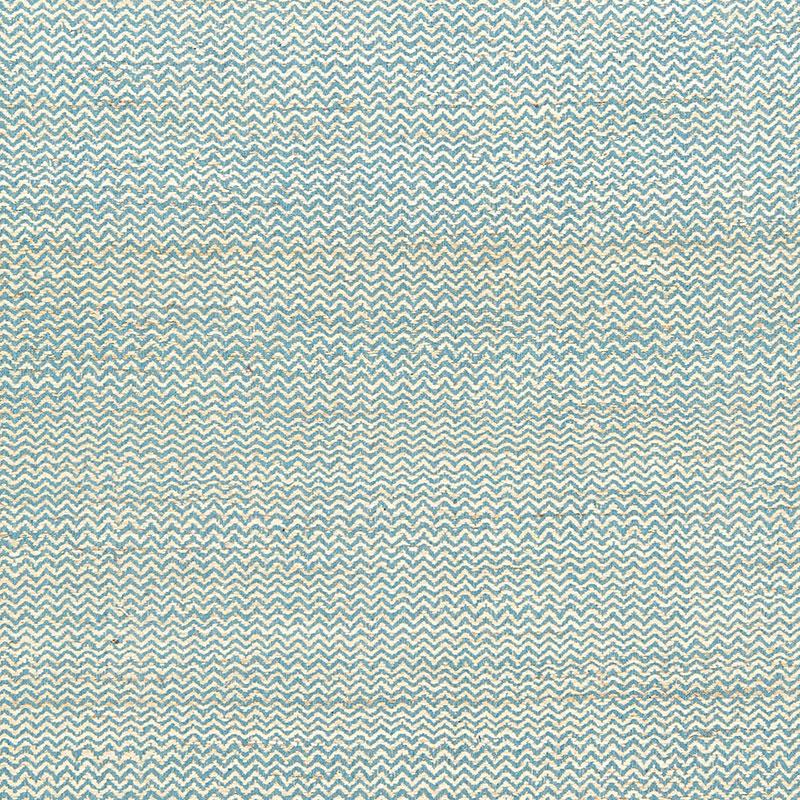 Schumacher Alhambra Weave Sky / Ivory Fabric