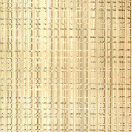 Schumacher Urban Stripe Champagne Wallpaper