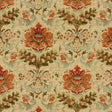Brunschwig & Fils WINDSOR DAMASK COTTON & LINEN PRINT COPPER ON SAND Fabric