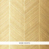 Schumacher Chevron Texture White Gold Wallpaper