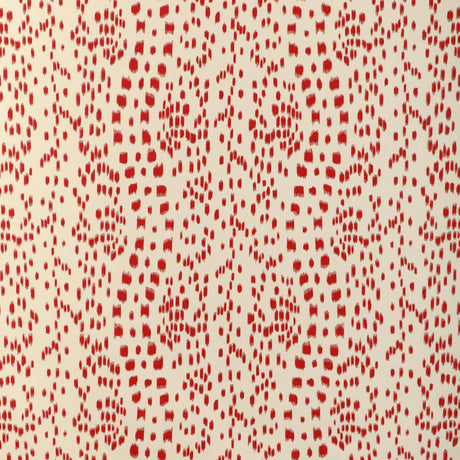 Brunschwig & Fils LES TOUCHES COTTON PRINT RED Fabric