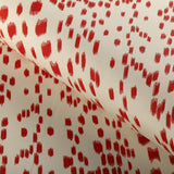 Brunschwig & Fils LES TOUCHES COTTON PRINT RED Fabric