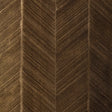 Schumacher Chevron Texture Burnished Bronze Wallpaper