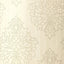 Schumacher Beaded Damask Alabaster Wallpaper