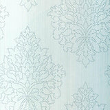 Schumacher Beaded Damask Sky Wallpaper