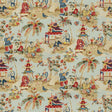 Brunschwig & Fils XIAN LINEN & COTTON PRINT SKY Fabric