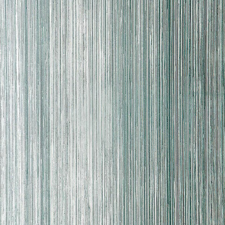Schumacher Metallic Strie Turquoise Wallpaper