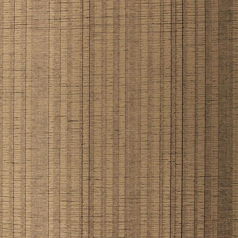 Schumacher Origami Stripe Sable Wallpaper