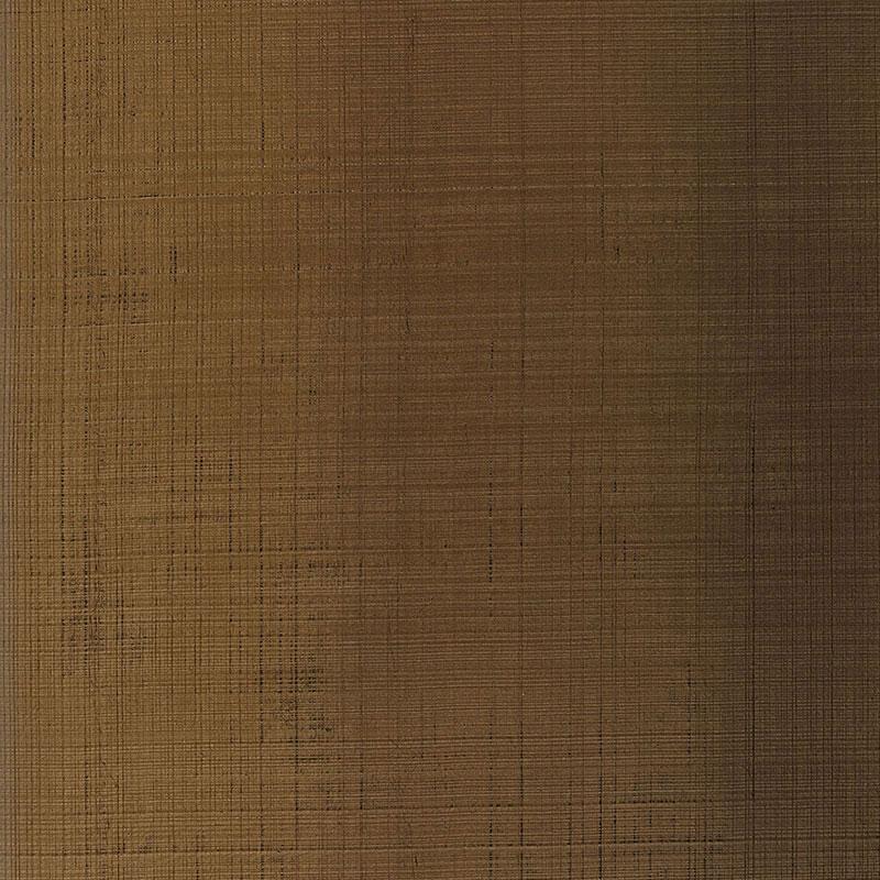 Schumacher Brushed Plaid Burnished Bronze Wallpaper