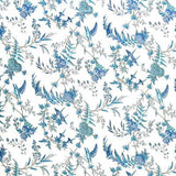 Brunschwig & Fils EDITH S REVERIE COTTON PRINT CAMAIEU BLUE Fabric