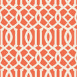 Schumacher Imperial Trellis Ii Ivory / Mandarin Wallpaper