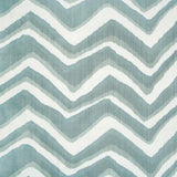 Brunschwig & Fils CHEVRON BAR SILK WARP PRINT WAVE Fabric
