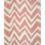 Brunschwig & Fils CHEVRON BAR SILK WARP PRINT CORAL Fabric
