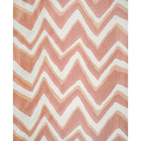 Brunschwig & Fils CHEVRON BAR SILK WARP PRINT CORAL Fabric
