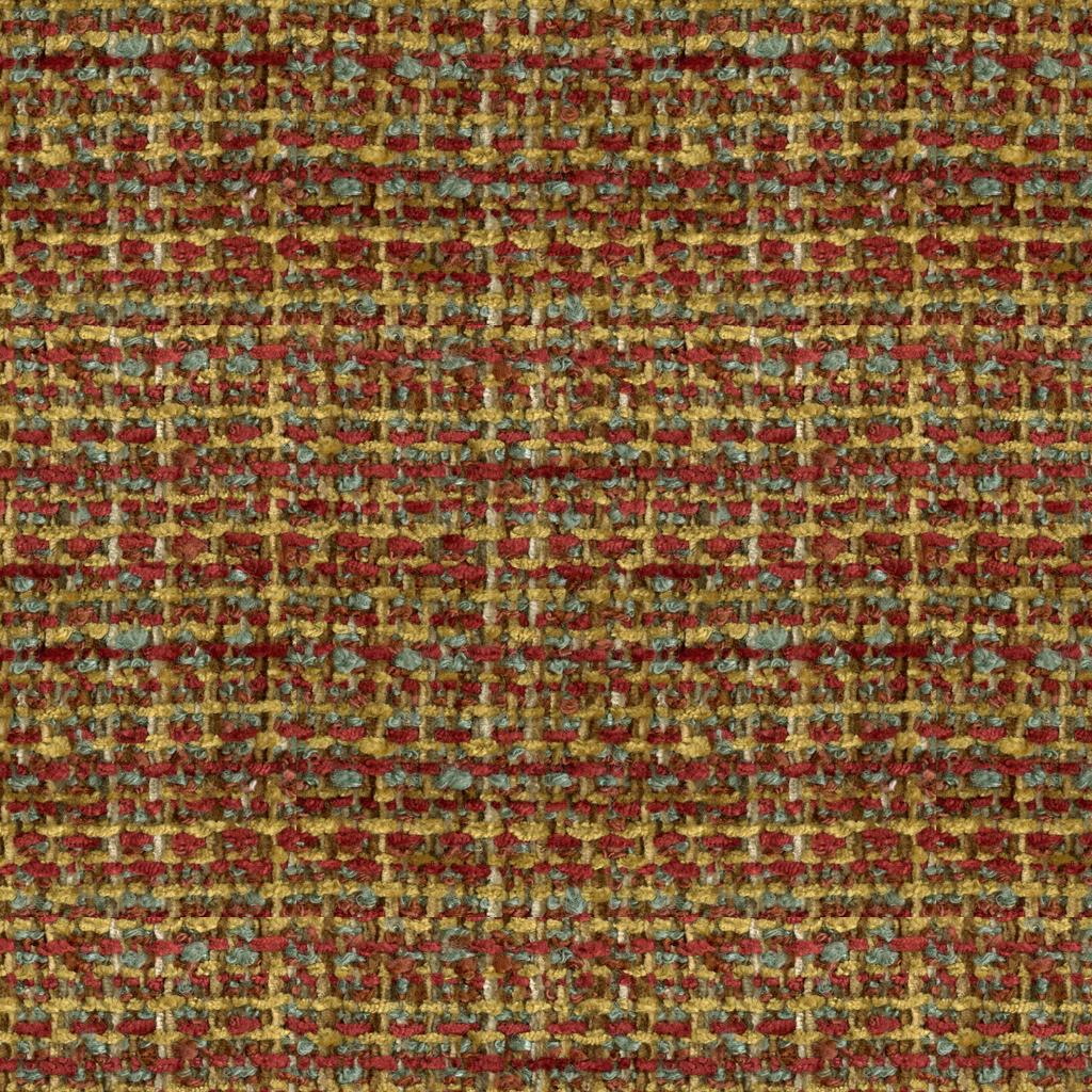 Brunschwig & Fils BOUCLE TEXTURE RED/GOLD Upholstery Fabric