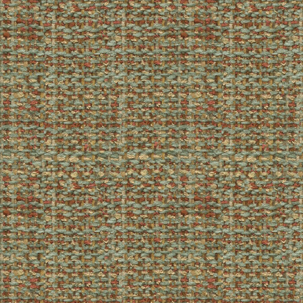 Brunschwig & Fils BOUCLE TEXTURE JADE/CORAL Upholstery Fabric
