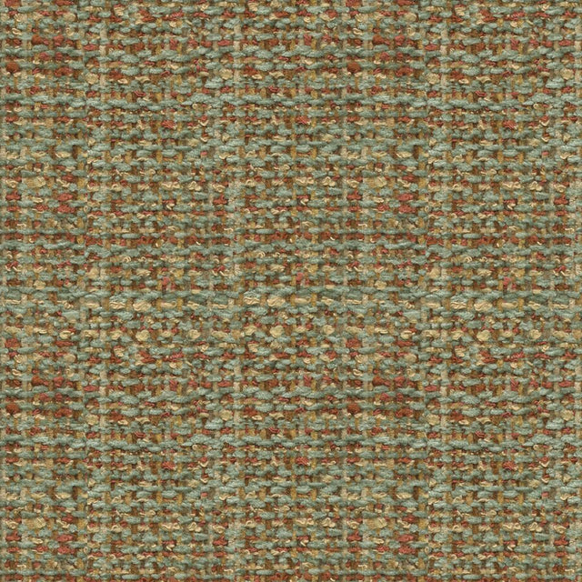 Brunschwig & Fils BOUCLE TEXTURE JADE/CORAL Upholstery Fabric