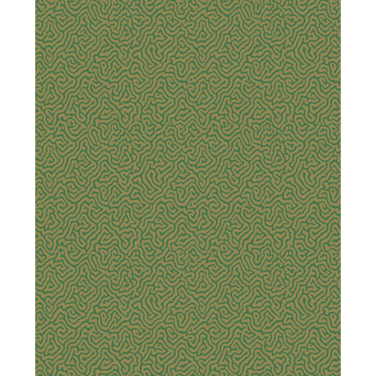 Cole & Son Vermicelli Green & Gold Wallpaper