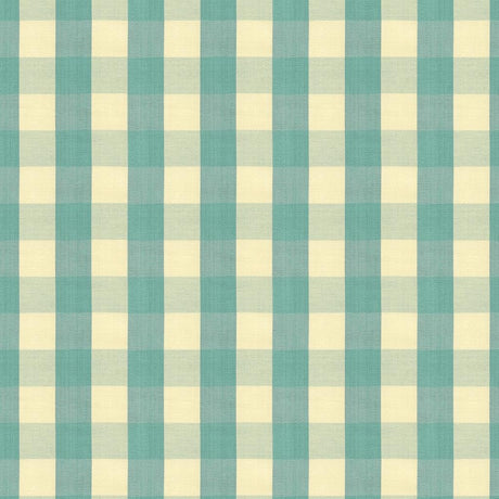 Brunschwig & Fils CARSTEN CHECK AQUA Upholstery Fabric